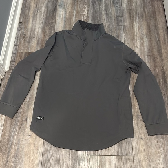 BYLT Basics Elite + Fairway Pullover Quarter Zip Charcoal Large - Picture 10 of 13